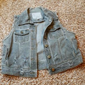 Jean jacket vest